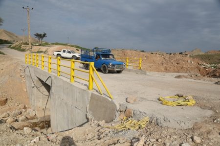 احداث پُل سواره رو در چوب سرخ توسط نفت و گاز مسجدسلیمان