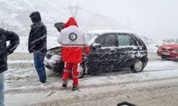 نجات ۷۵۰ نفر در کولاک برف منطقه تاراز اندیکا