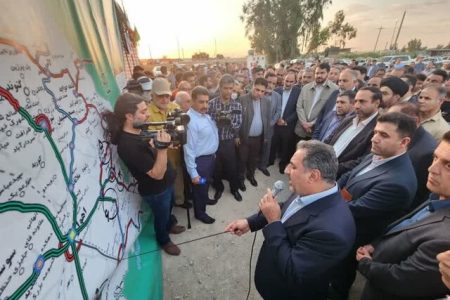 افتتاح پروژه‌های بزرگراهی خوزستان با حضور بذرپاش