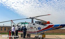 انتقال مصدومان تصادف عماره با بالگرد از چذابه به اهواز /امدادرسانی به زائران گرمازده در چذابه