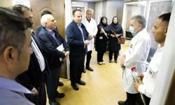 دیدار مدیر عامل نفت و گاز مارون با کادر درمان