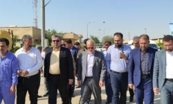 آغاز عملیات اجرایی مخازن آب شرب و اصلاح شبکه آب / بررسی میدانی روند اجرایی پروژه‌های مختلف مسجدسلیمان با حضور استاندار خوزستان