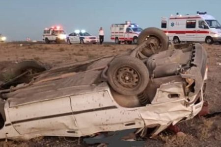 ۵ کشته در واژگونی هولناک پراید در شیراز / فقط نوزاد ۶ ماهه زنده ماند