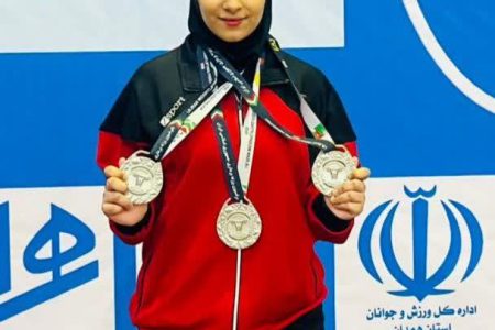 ۳ مدال نقره سوغات دختر آهنین مسجدسلیمان از رقابت های وزنه برداری قهرمانی دختران کشور