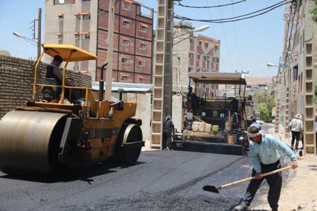 اجرای روکش آسفالت خیابان‌های فرعی منطقه نمره ۴۰