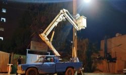 اصلاح و تعویض LED روشنایی معابر عمومی با مشارکت شرکت نفت و گاز مسجدسلیمان