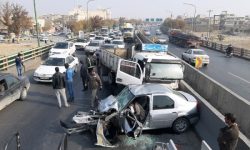 تصادف زنجیره‌ای در هندیجان ۱۸ مصدوم بر جا گذاشت