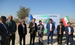 کاشت ۵۰۰ اصله نهال در منطقه آلوده به نشت نفت و گاز شهر مسجدسلیمان