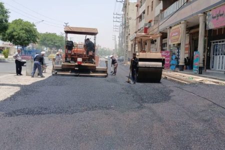 محور پنج‌بنگله تا باشگاه مرکزی تحت پوشش آسفالت قرار گرفت