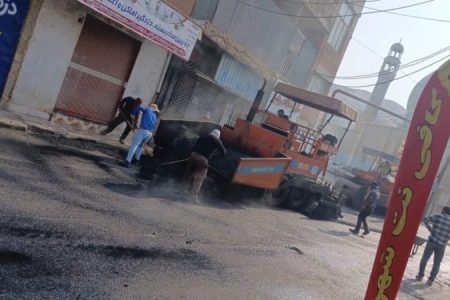 بهسازی و آسفالت معابر اطراف مسجد جامع منطقه نمره یک توسط شهرداری مسجدسلیمان