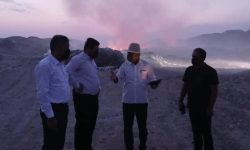 بازدید میدانی معاونین شهرداری مسجدسلیمان از پروژه سایت پسماند و تأکید بر تسریع اجرای سایت پسماند شهری