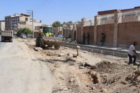 بلوار ۳راه مال‌شنبه تا میدان علیمردان‌خان زیر تیغ عملیات عمرانی شهرداری