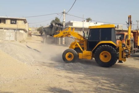 عملیات زیرسازی معابر محله تلخاب آغاز شد