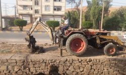 ورود جدی شهرداری مسجدسلیمان به لایروبی کانال‌های آب‌های سطحی مناطق مختلف شهری