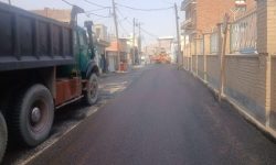بهسازی و آسفالت معابر اطراف مسجد جامع منطقه نمره یک توسط شهرداری مسجدسلیمان