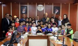 تقدیر از فرزندان ورزشکار کارکنان شرکت نفت فلات قاره ایران