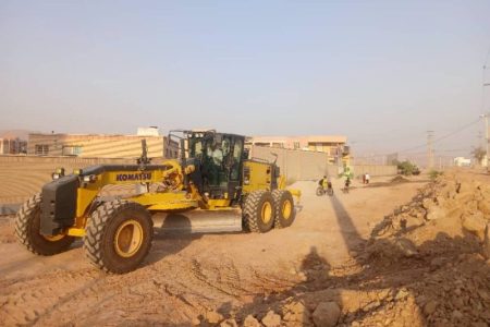 زیرسازی و آماده‌سازی مسیر دبستان شهدای معرف در دستور کار شهرداری مسجدسلیمان