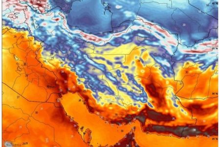 ورود سامانه بارشی جدید به کشور از فردا؛ کاهش ۱۰ درجه‌ای دما در شمال