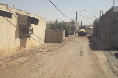 ساماندهی محوطه بیرونی آرامستان بهشت زهرای چهاربیشه با اجرای عملیات عمرانی