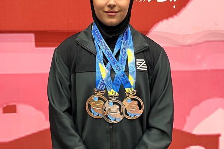 درخشش دختر وزنه بردار مسجدسلیمانی در مسابقات کشوری