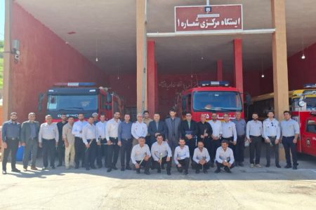 تقدیر شهردار و رئیس شورای شهر مسجدسلیمان از پرسنل سازمان آتش‌نشانی