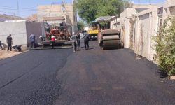 آسفالت‌ محوطه بیرونی آرامستان چهاربیشه به سرانجام رسید