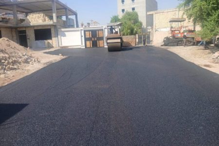 اجرای عملیات آسفالت بخشی از معابر منطقه چهاربیشه