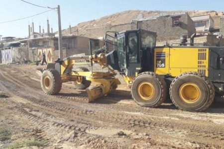 اجرای عملیات زیرسازی معابر در منطقه ریل‌وی مسجدسلیمان پس از سال‌ها انتظار