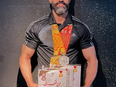 یکی از کارکنان نفت و گاز مارون قهرمان پرورش اندام خوزستان شد