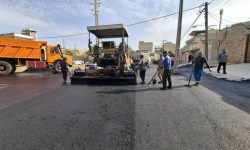 نهضت آسفالت معابر مناطق مختلف مسجدسلیمان استارت خورد