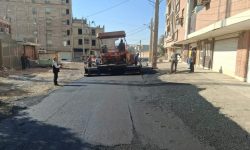 بازدید شهردار و اعضای شورای شهر از عملیات آسفالت محله ۶۰ دستگاه