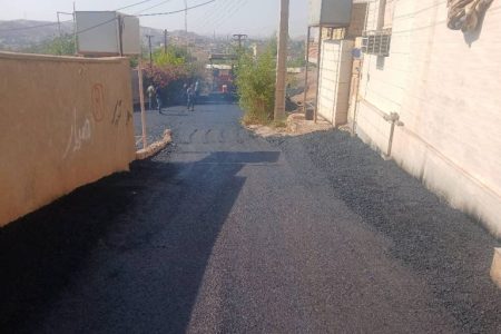آغاز عملیات آسفالت معابر بازار چشمه‌علی جنب پایگاه بهداشت با دستور شهردار مسجدسلیمان