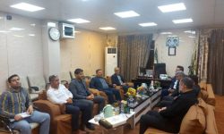 حضور شهردار و اعضای شورای شهر مسجدسلیمان در فرماندهی انتظامی و تبریک انتصاب فرمانده جدید این نیرو