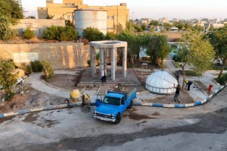 بازدید شهردار مسجدسلیمان از روند تکمیل پروژه یادمان شهید گمنام دانشگاه آزاد اسلامی