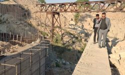 بازدید شهردار مسجدسلیمان از مراحل پایانی پروژه پل مالکریم