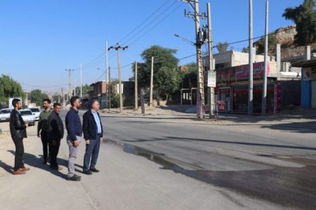 بازدید عضو شورای شهر از روند جابجایی شبکه برق محور دو راهی بی‌بیان – هنرستان