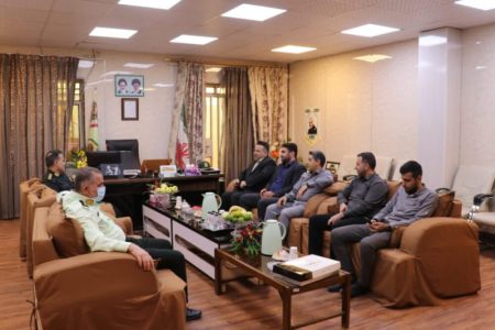 دیدار شهردار مسجدسلیمان با فرمانده انتظامی به مناسبت هفته نیروی انتظامی