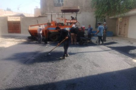 آسفالت معابر منطقه ۵ بنگله پشت آموزشگاه علی ابن مهزیار؛ مطالبه سالیان دراز ساکنان محقق شد
