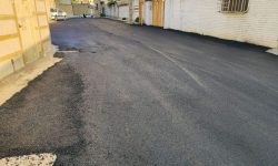 اجرای پروژه آسفالت‌ معابر منطقه دره اشکفت پشت دفتر هواپیمایی توسط شهرداری مسجدسلیمان