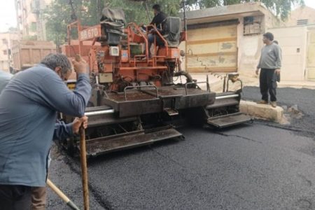 اقدام عمرانی شهرداری مسجدسلیمان در منطقه دره اشکفت با اجرای آسفالت‌ریزی معابر