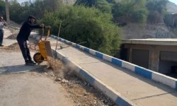 زیرسازی نوار حفاری مسیرهای شیخ مندنی و نفتک انجام شد