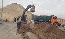 رفع مشکل آبگرفتگی جاده گلف با اقدام جهادی شهرداری مسجدسلیمان