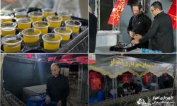 برپایی موکب شهرداری اهواز در مرز چذابه برای خدمت‌رسانی به زائران اربعین