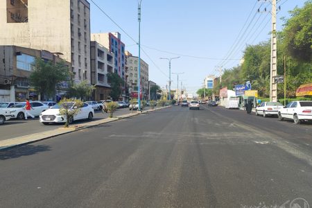 پایان عملیات تراش و روکش آسفالت بلوار آزادگان؛ ارتقای کیفیت یکی از شریان‌های اصلی مرکز شهر اهواز