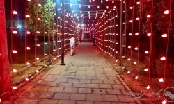 تکمیل تونل نوری در مسیر پیاده‌روی پارک شهید سبحانی؛ جلوه‌ای نو در شب‌های منطقه ۶ اهواز