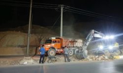 عملیات احداث دوربرگردان در محدوده ایستگاه آتش‌نشانی شماره ۴ مسجدسلیمان آغاز شد