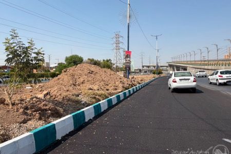 تکمیل عملیات احداث و زیباسازی دوربرگردان بلوار شهید سلیمانی اهواز